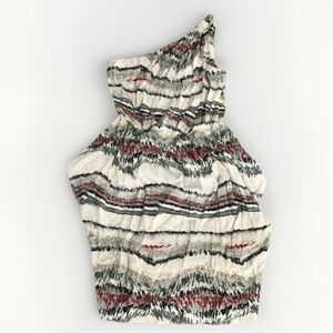 POLECI WOMENS DRESS ALLOVER STRIPE PATTERN SATIN SMALL